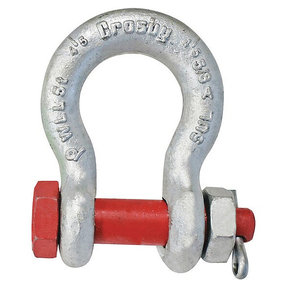 Crosby Anchor Shackle,666 lb,Carbon Steel 1019464