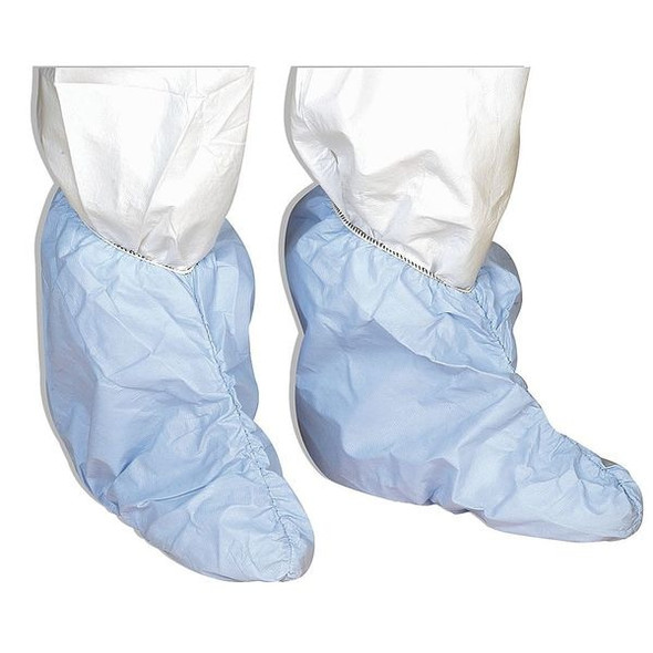 Disposable Boot Covers, Polyethylene, Polypropylene, Blue, Slip Resistant Sole: Yes ,XL