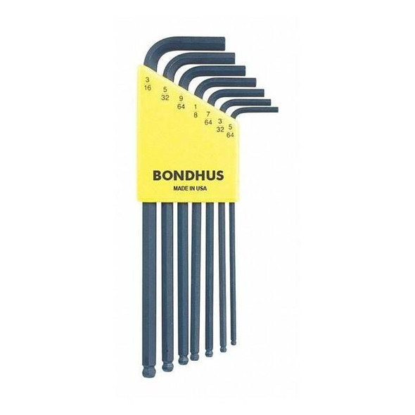 Bondhus 7 Piece SAE L-Shape Hex Key Set, 10945 10945