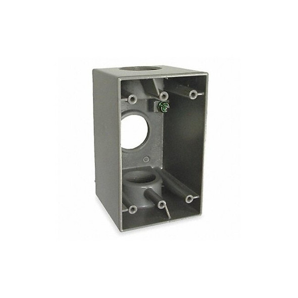 Bell Outdoor Weatherproof Box,1 in Hub,3Inlet 5387-0