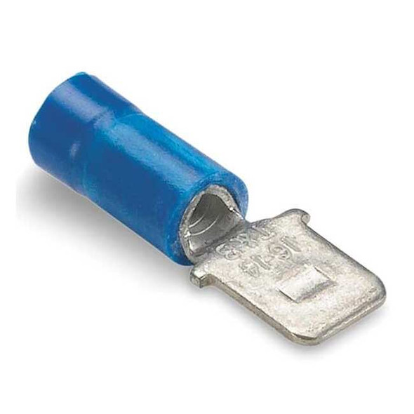 Sta-Kon Male Disconnect, Blue, 16-14AWG, PK100 14RB-250T