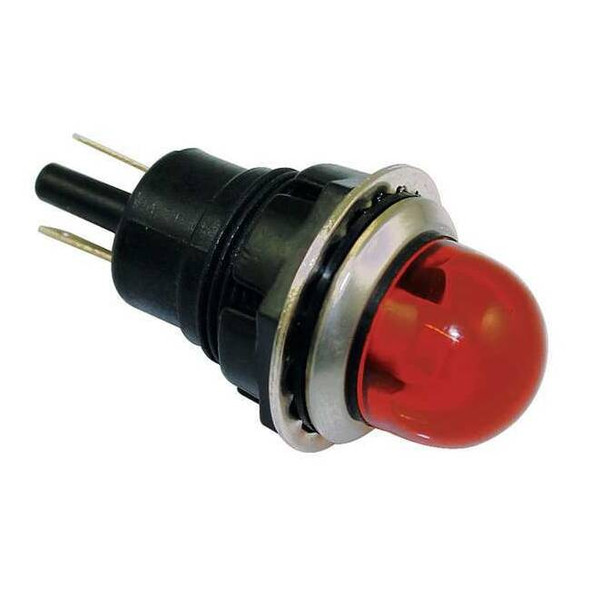 Dayton Raised Indicator Light,Amber,120V 22NY63