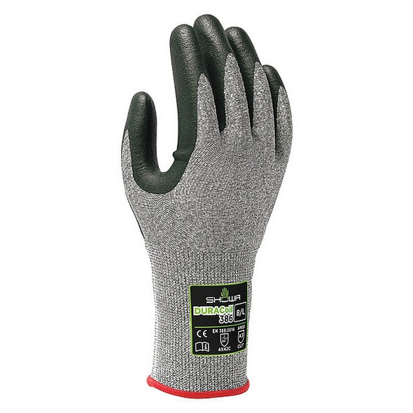 Cut Resistant Coated Gloves, Cut Level A3 ,Foam Nitrile ,Sandy ,2XL 1 PR