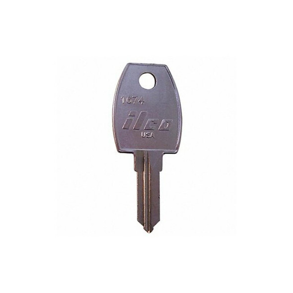 Kaba Ilco Key Blank, 1674,Brass, PK10 1674 Kaba Ilco Key Blank, 1674,Brass, PK10 1674