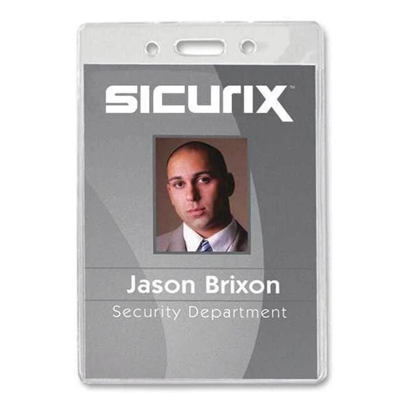 Sicurix Badge Holder,Pouch,1 3/4 inH,PK50 BAU 67825