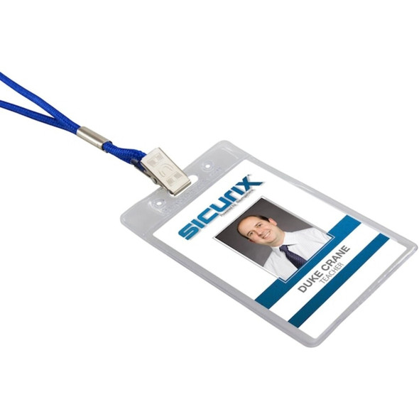 Sicurix Badge Holder,Pouch,1 3-4 inH,PK50 BAU 67825
