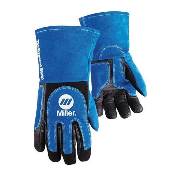 Performance Welding Gloves, Gauntlet Cuff, Wing Thumb, Premium Pigskin, XL, 1 PR