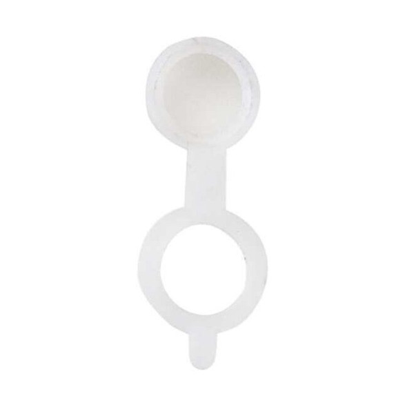 Westward Fitting Cap,45 Deg.,PP,55/64" L,Wht,PK10 52NZ19