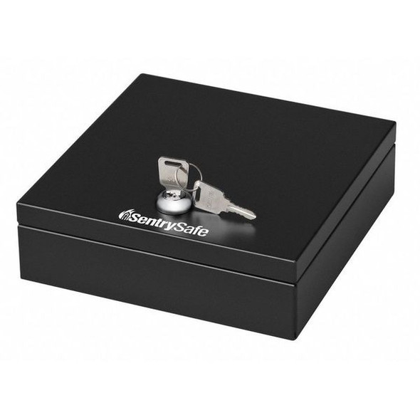 Sentry Safe Drawer Safe,Steel,Key Lock,Black DS-1