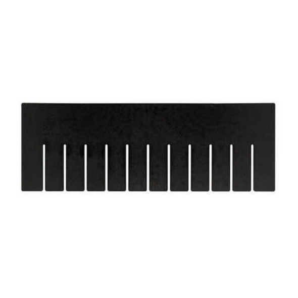 Plastic Divider, Black, 15 1/4 in L, 5 1/2 in H, 6 PK