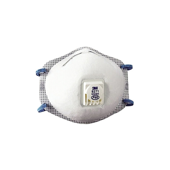 P95 Particulate Respirator, Half Facepiece, Oil/Non-Oil Particles, white