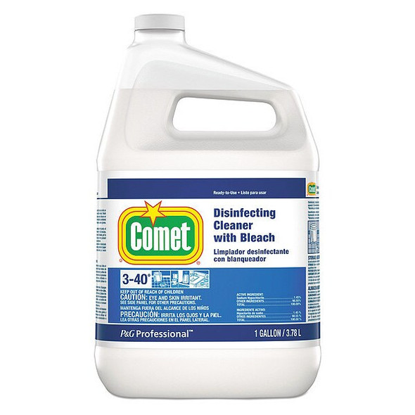 Comet Cleaner and Disinfectant, Jug, 1 gal, Unscented, 3 PK 24651