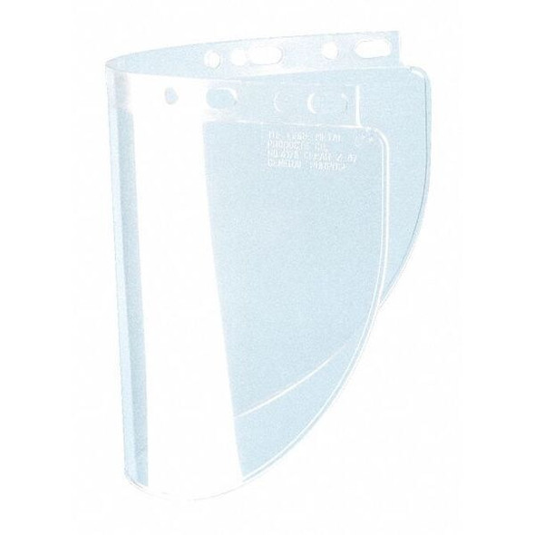 Face Shield Visor, Clear Visor, Polycarbonate, Uncoated Lens, Clear