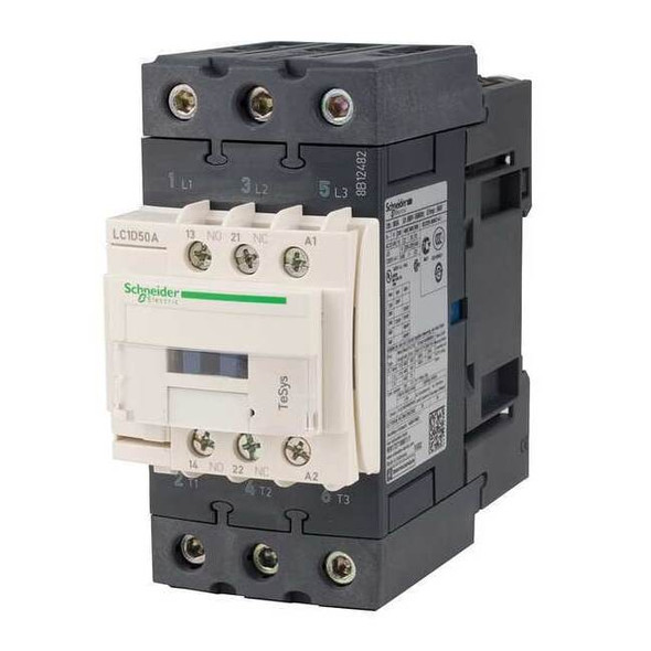 IEC Magnetic Contactor, 1NC/1NO, 24V AC, 3 P, Non-Reversing, Screw Clamp