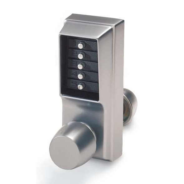 Simplex Push Button Lock,Entry,Satin Chrome 1031-26D-41