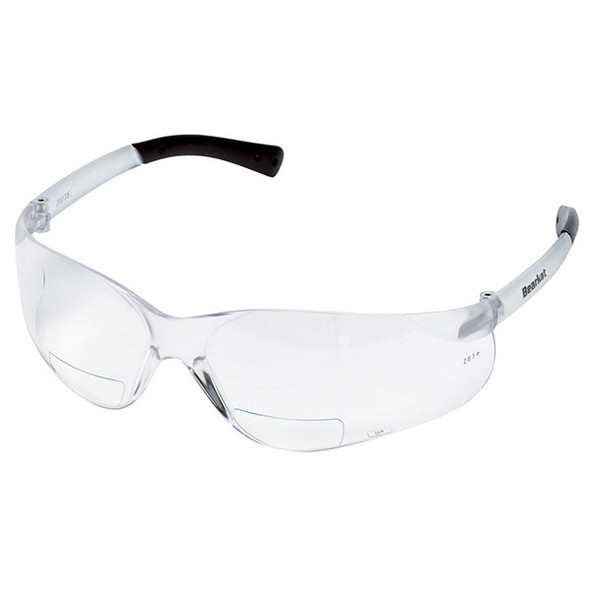 MCR Safety® Bearkat® Magnifiers, Clear Frame & Lens, +1.5 Diopter, 1/Each