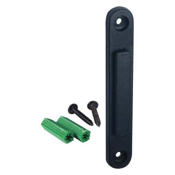 Retracta-Belt Wall Mount Receiver, Plastic, 3 1/4 in Height, 0.1 lb, Black RE