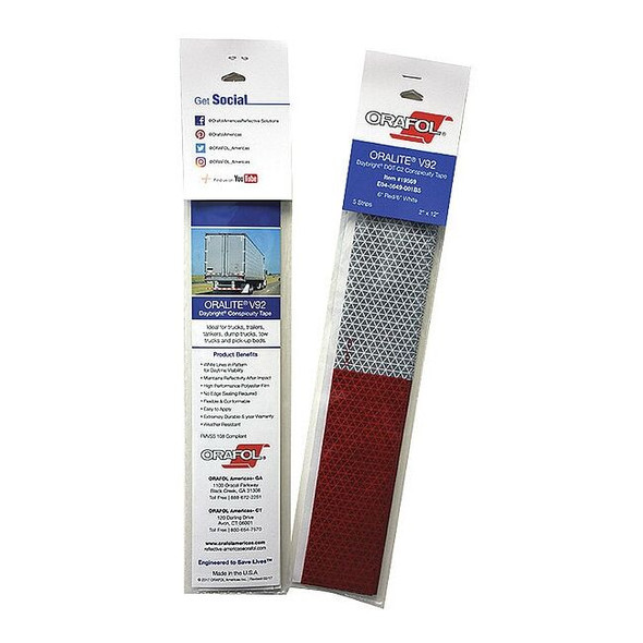 Oralite Reflective Tape,Truck/Trailer Type,PK5 19567