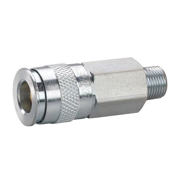 Speedaire Coupler Body, (M)NPT, 3/8, Brass/Steel 30E535