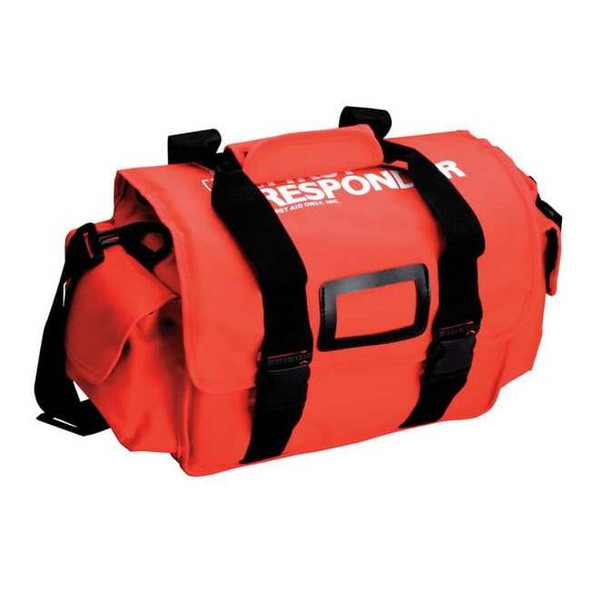 First Responder Bag, Cordura, 15 1/4 in L, 5 1/4 in W, Red