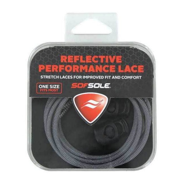 Sof Sole Shoe Laces,38" L,Rubber/Polyester,Bl,PR 84838