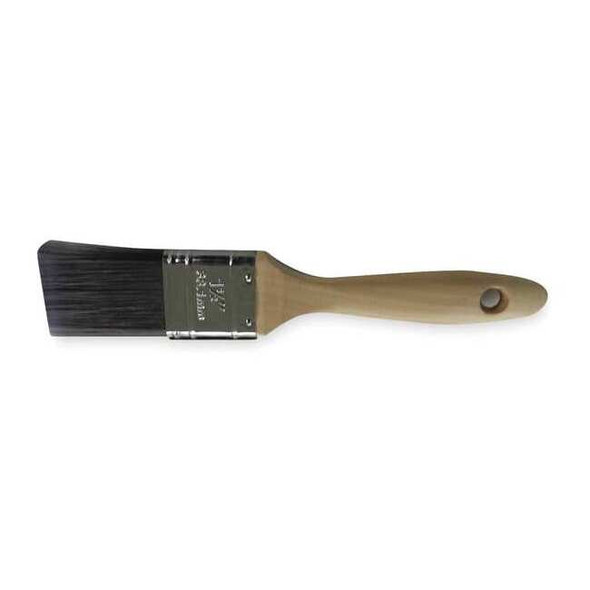 1-1/2" Flat Sash Firm, Polyester Bristle, Paint Brush, Sealed Wood Handle