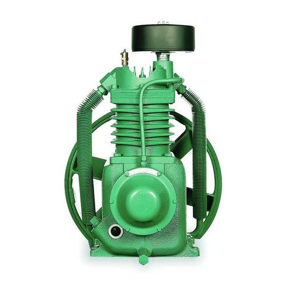 Air Compressor Pump, 5 hp, 7 1/2 hp, 2 Stage, 64 fl oz Oil Capacity, 2 Cylinder