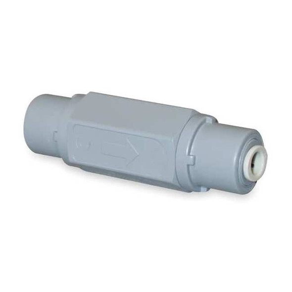 1/4" Push Gray PVC Ball Cone Spring Check Valve