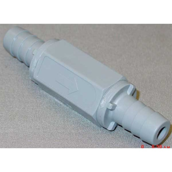 1/2" Barb Gray PVC Ball Cone Spring Check Valve