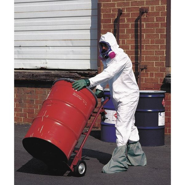 Dupont Hooded Coveralls,4XL,Wht,Tyvek 400,PK25 TY122SWH4X002500