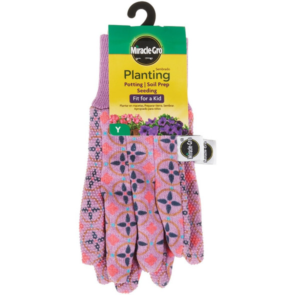 Miracle-Gro Youth Polyester & Cotton Planting Gloves MG65757-Y 764395