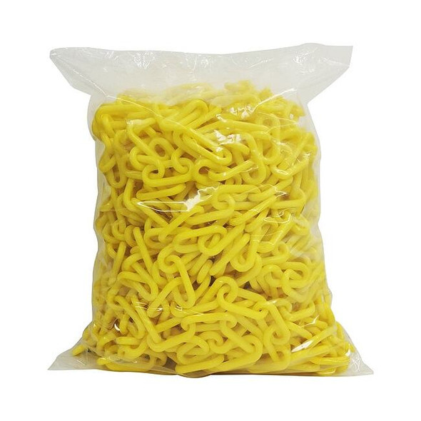 Manufacturer Varies Plastic Chain, Yellow, 300 ft Length, Gloss 33HG02