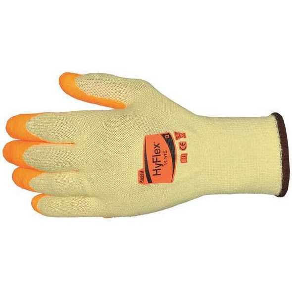 Ansell Hi-Vis Cut-Resistant Coated Gloves, Cut Level A5 ,Dipped ,Nitrile ,Sandy ,XS 1 PR 11-515