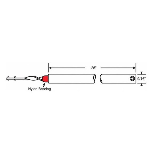 Manufacturer Varies Tube Balance, Red, Metal, 9/16 in H 85-25R