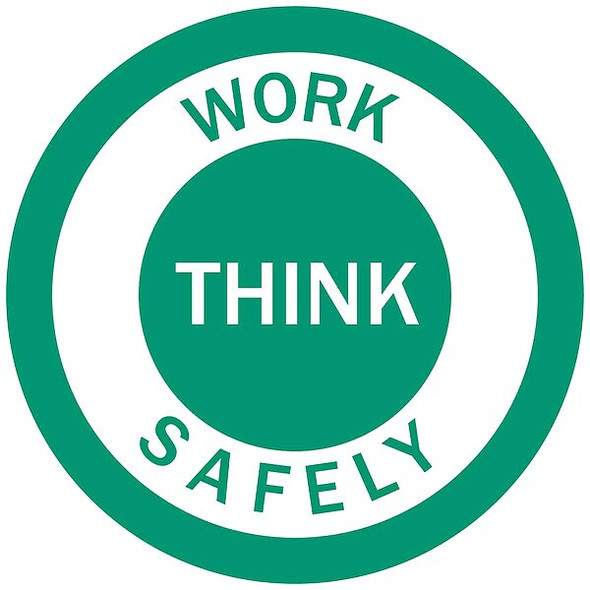 Brady Hard Hat Emblem Label,English,PK4, 45331 45331