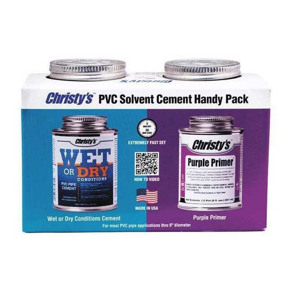 Christys Cement and Primer,Can,8 oz,Blue; Purple RH-WET-HDYPK-HP-20