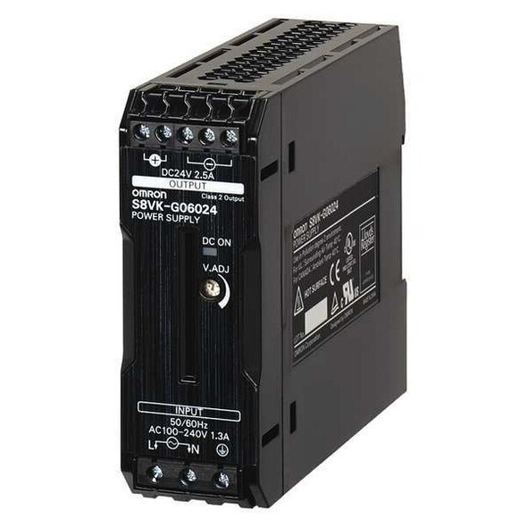 Omron DC Power Supply, 100/240V AC, 24V DC, 120 W, 5 A, DIN Rail S8VK-G12024