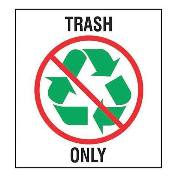 Brady Recycling Label,Vinyl,10 In. H,PK5, 20774LFLS 20774LFLS