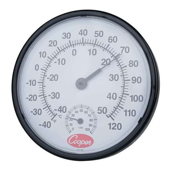 Cooper-Atkins Analog Hygrometer,12 In.,-40 to 120 F 212-150-8