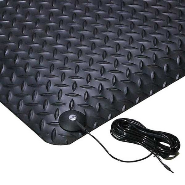 Notrax Black Static Dissipative Mat, 14 mm Thick 826S0035BL-RS