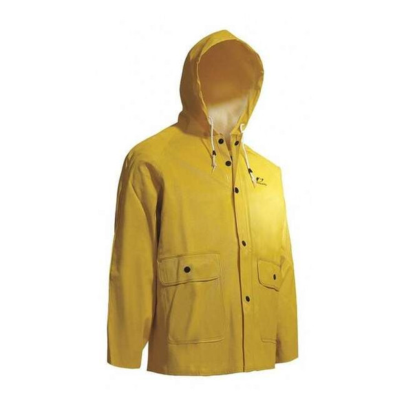 Onguard Webtex Jacket W/Attached Hood,Yellow,M 7603400