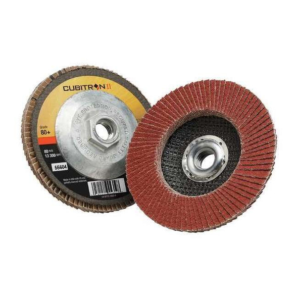 3m Cubitron Flap Disc,T27,4-1/2in. x 5/8-11,80 7100032505