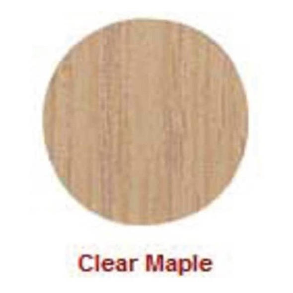 Round Poke Self-Adhesive Screw Cap, 9/16 in Dia, Maple, Wood Plain, 53 PK