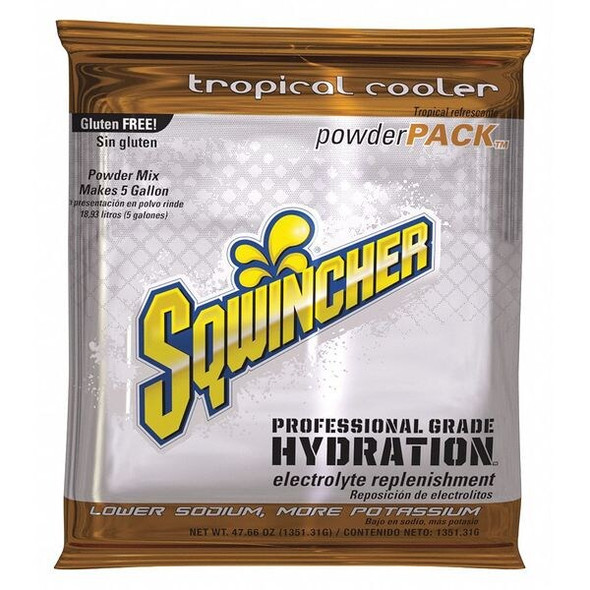 Sqwincher Sports Drink Mix Powder 47.66 oz., Tropical Cooler 159016409