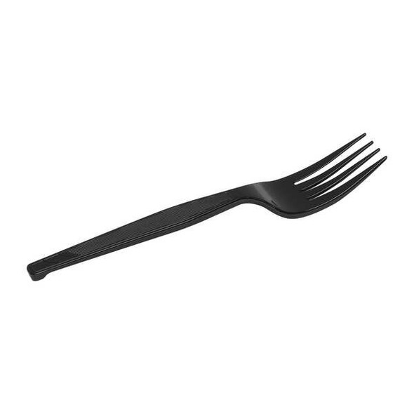 Dixie Disposable Fork, Black, Medium Weight, PK1000 FM517