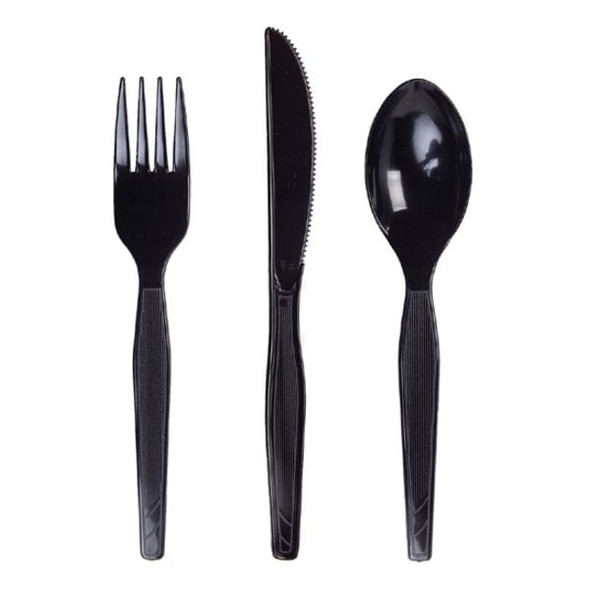 Dixie Disposable Fork, Black, Medium Weight, PK1000 FM517