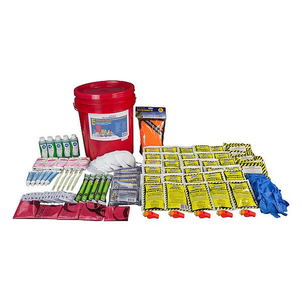 Ready America Survival Kit, Plastic 208 Components, 5 People Served 70510