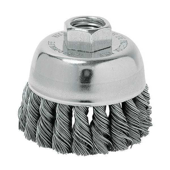 Weiler Knot Wire Cup Wire Brush, Threaded Arbor 94030