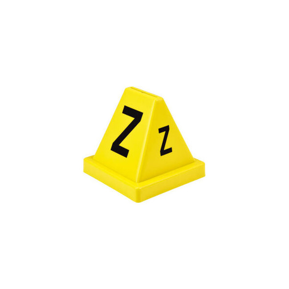 Global Industrial Lettered Cones A-Z Yellow
