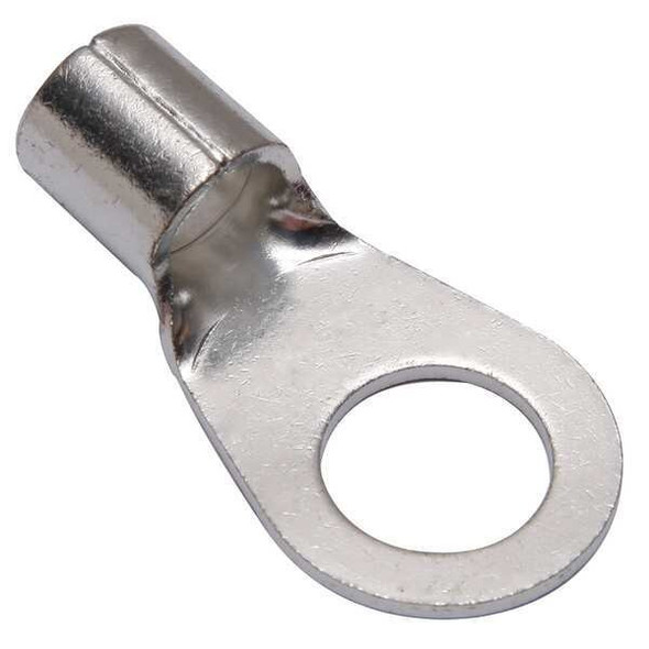 One-Hole Compression Lug, 1/0 AWG Max, 5/8 in Stud, Long Barrel, Copper, None
